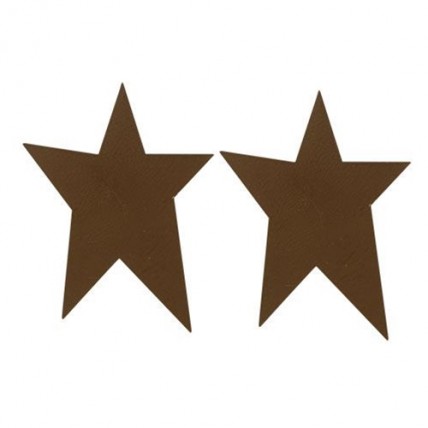 Brown Rustic Look Tin Star - 2-1/2" - 2/pkg